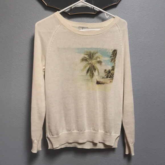 Joie Palm Tree Sweater - Picture 1 of 3